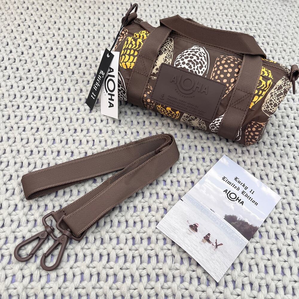Aloha Collection• LUCKY 11 SPEC ED Mini Duffle SHELL HAUL Marigold on Coconut